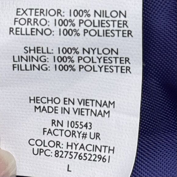 Daisy Fuentes Women Puffy Vest, Size Large Blueish Purple Color, NWOT - Picture 6 of 7